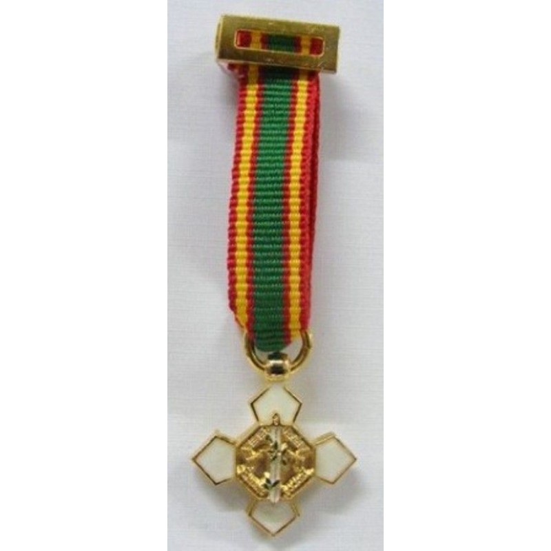 MINIATURA MERITO POLICIAL DISTINTIVO BLANCO