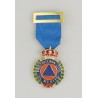 MEDALLA PROTECCION CIVIL AZUL BRONCE