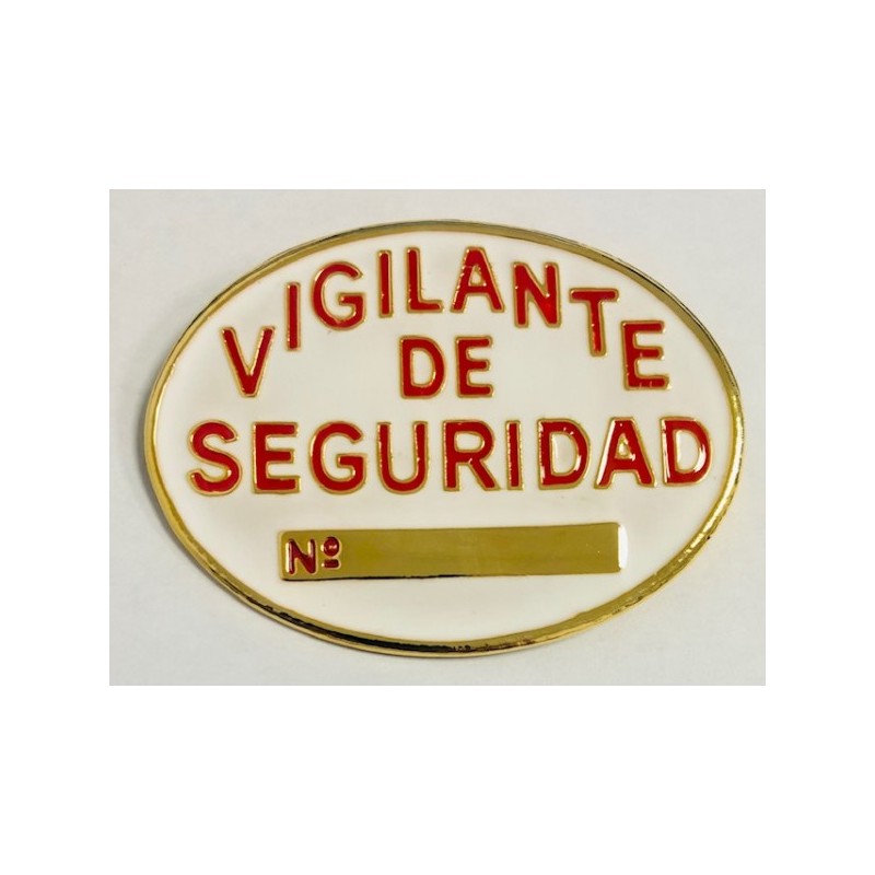 PLACA VIGILANTE METALICA