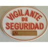 PLACA VIGILANTE PVC GRABADA