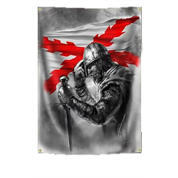 BANDERA BORGOÑA TEMPLARIO