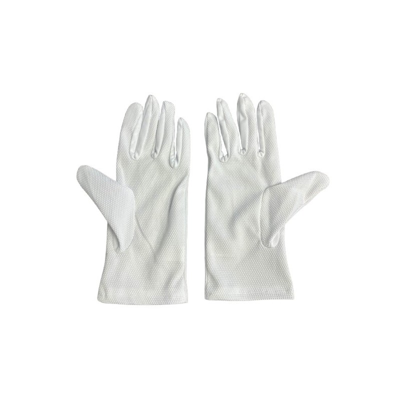 GUANTES BLANCOS CON AGARRE ANTIDESLIZANTE (PAR)
