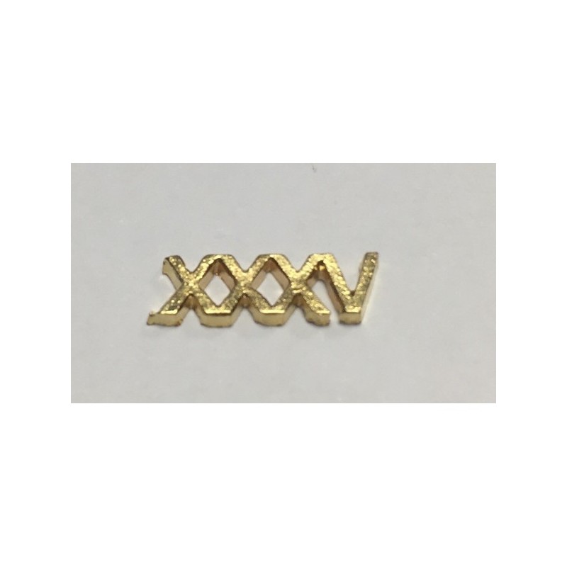 NUMERAL POLICIA XXXV AÑOS