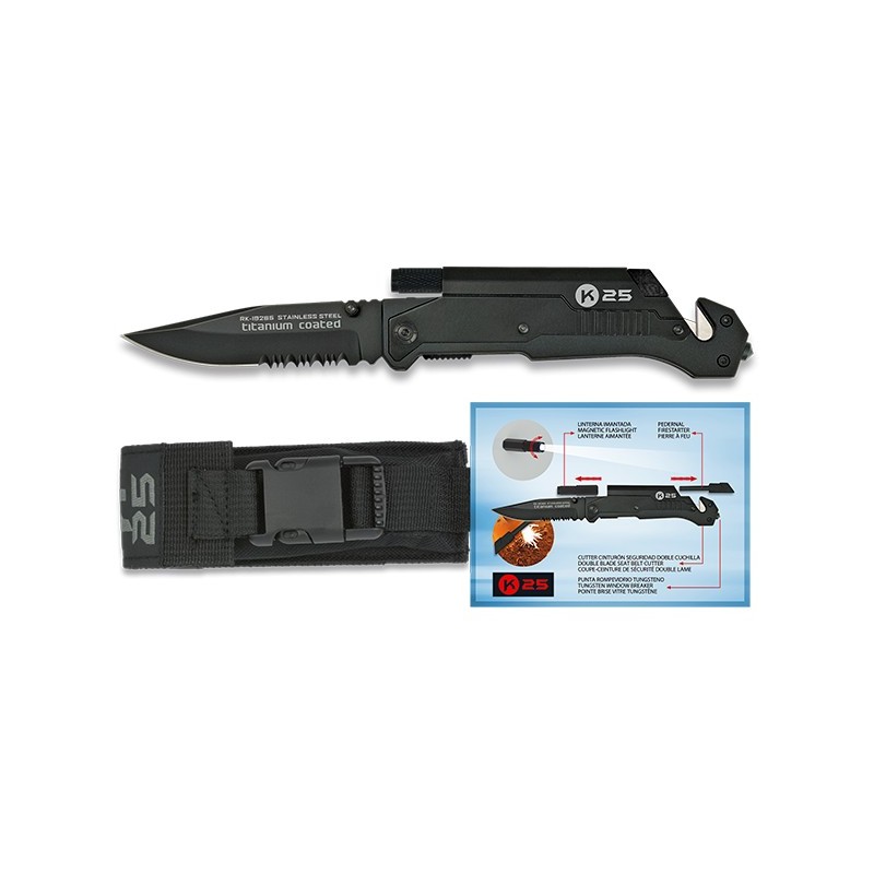 NAVAJA CON LINTERNA Y PEDERNAL