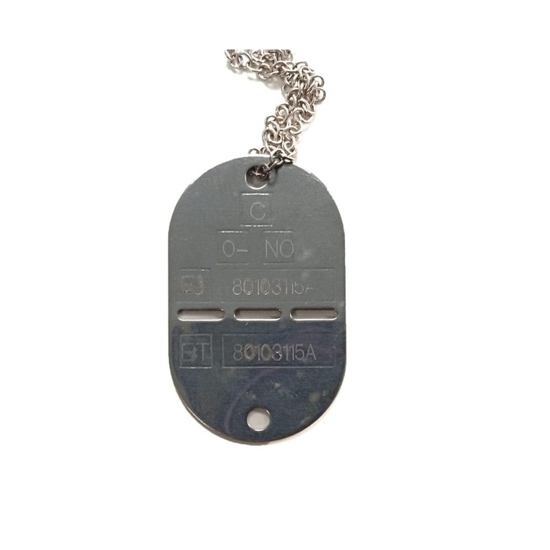 CHAPA IDENTIFICACION CON GRABACION