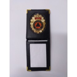 CARTERA PIEL + PLACA