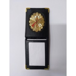 CARTERA PIEL + PLACA