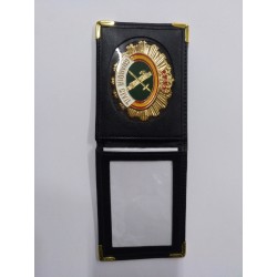 CARTERA PIEL + PLACA
