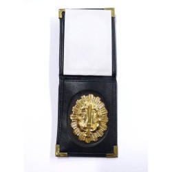 CARTERA PIEL + PLACA