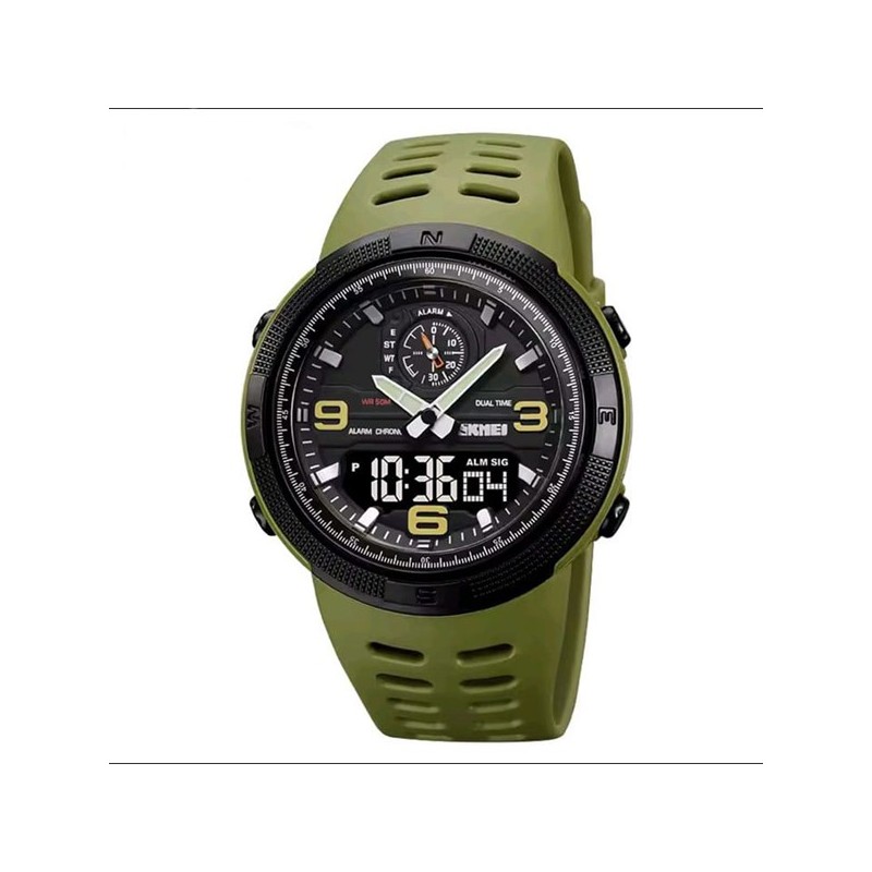 RELOJ ANALOGICO VERDE