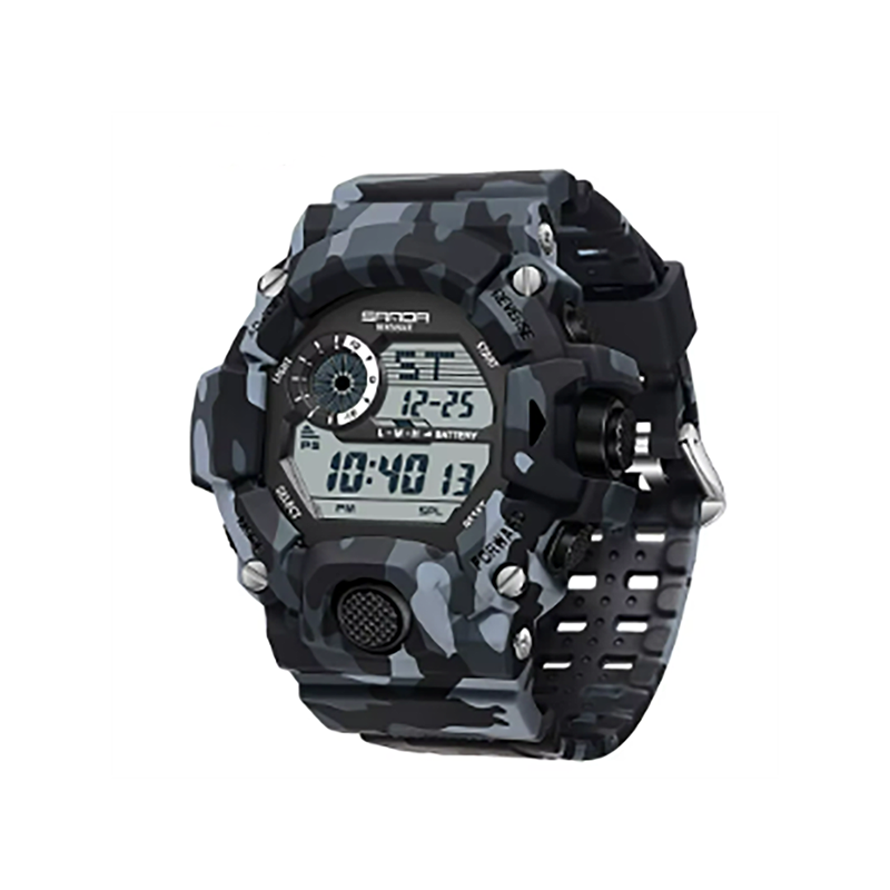 RELOJ DIGITAL AZUL CAMUFLAJE