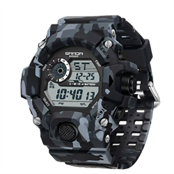 RELOJ DIGITAL AZUL CAMUFLAJE