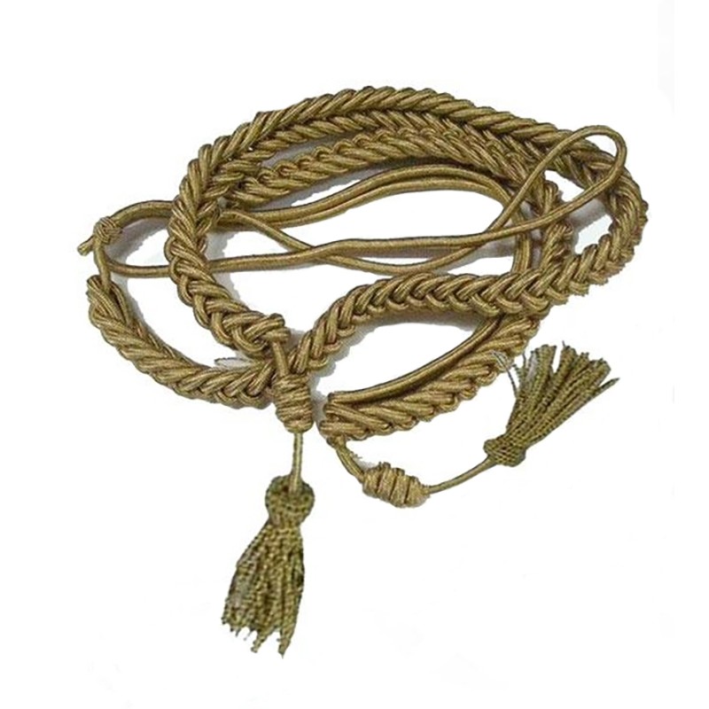 CADETERA DORADA CON BORLAS